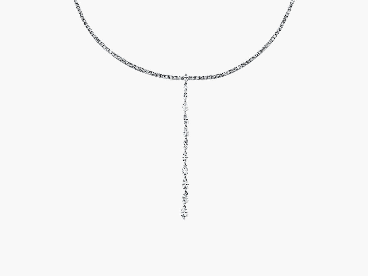 GALAXY Marquise Diamant Tennis Choker