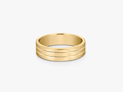 MODERN Gents Ehering - Pinstripe