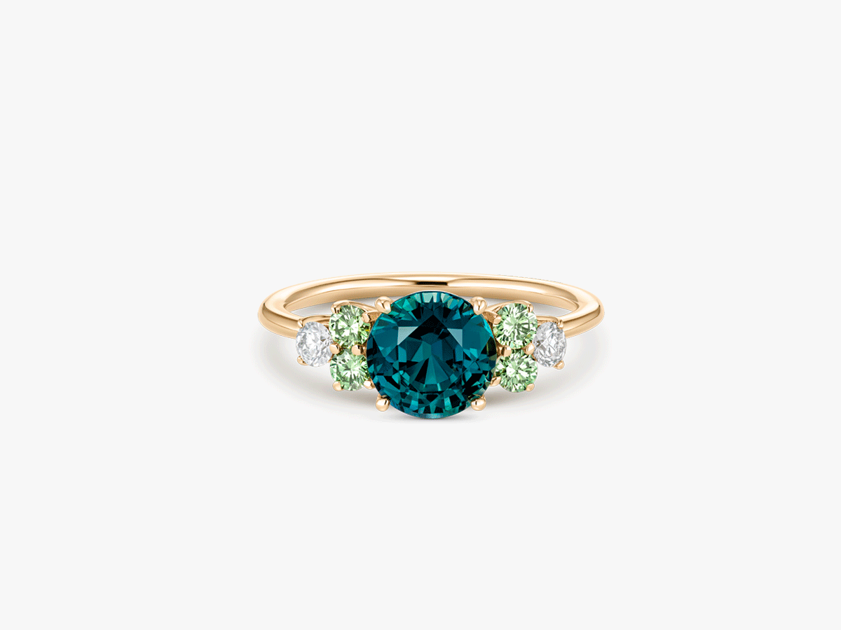 2.06 ct Mermaid Sapphire Ring