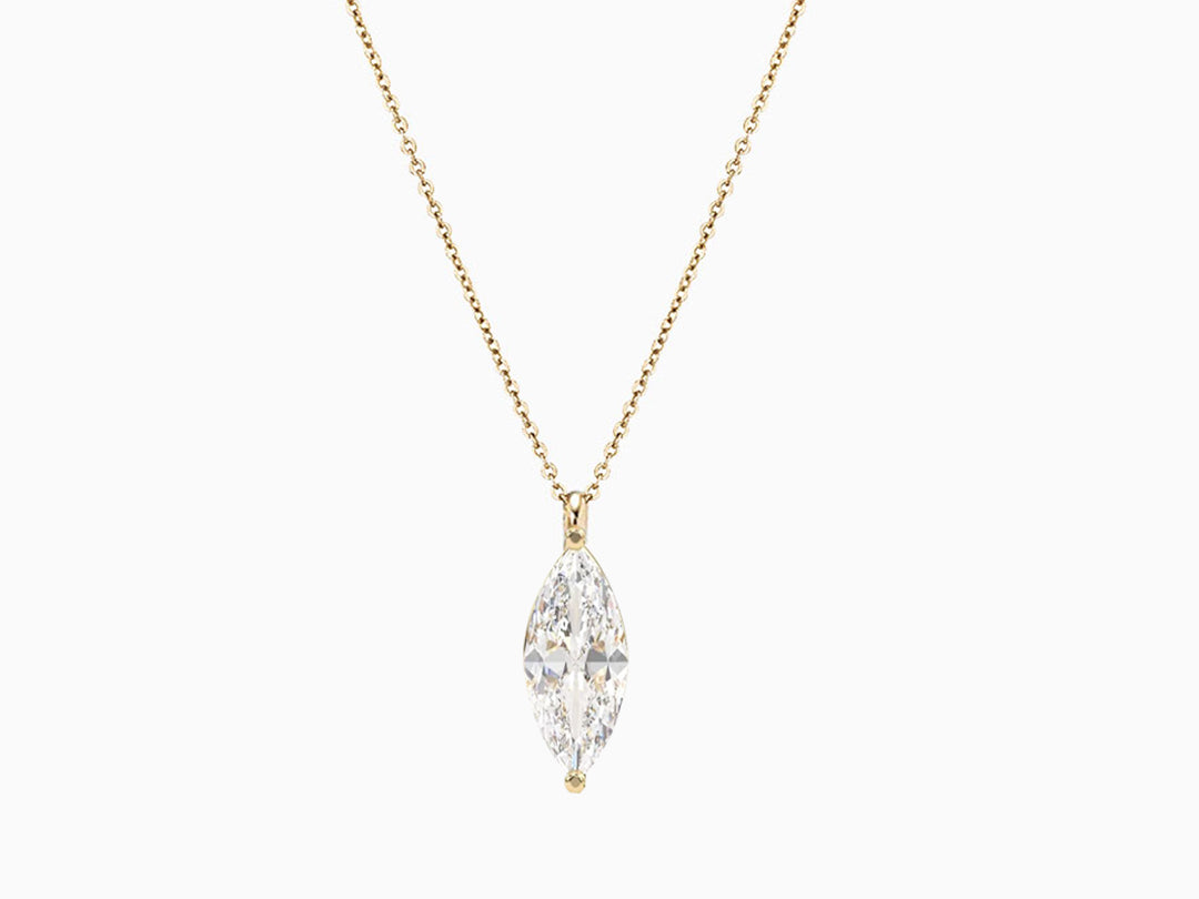 PURE Marquise Solitaire Diamant Cut Halskette