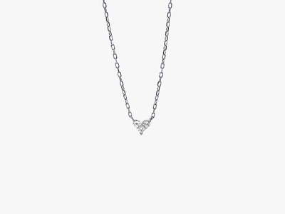 PETITE LOVE Diamond Heart Necklace