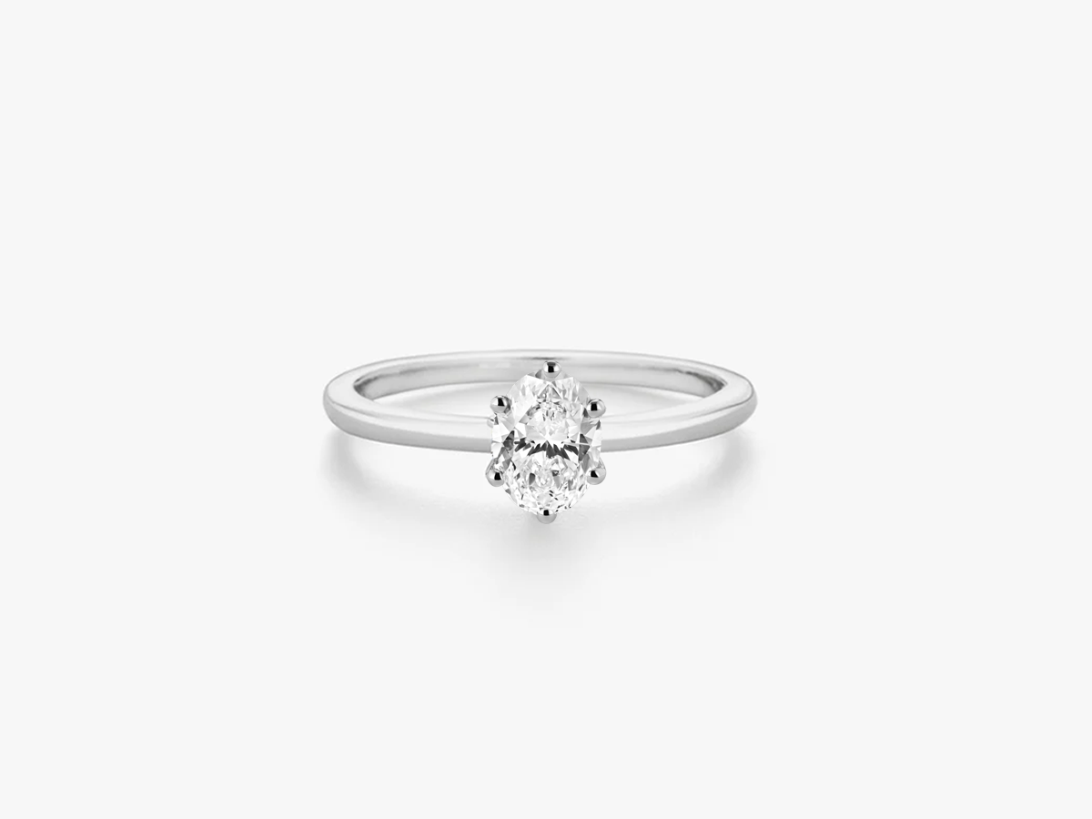 PROMISE OVAL Solitaire Verlobungsring