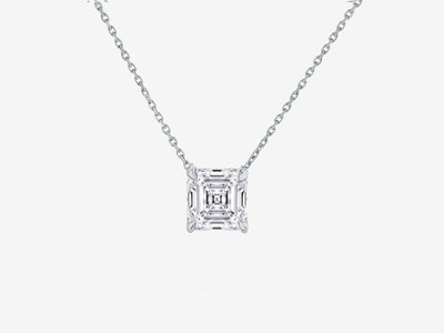 Solitaire Ashtray Diamond Cut Necklace