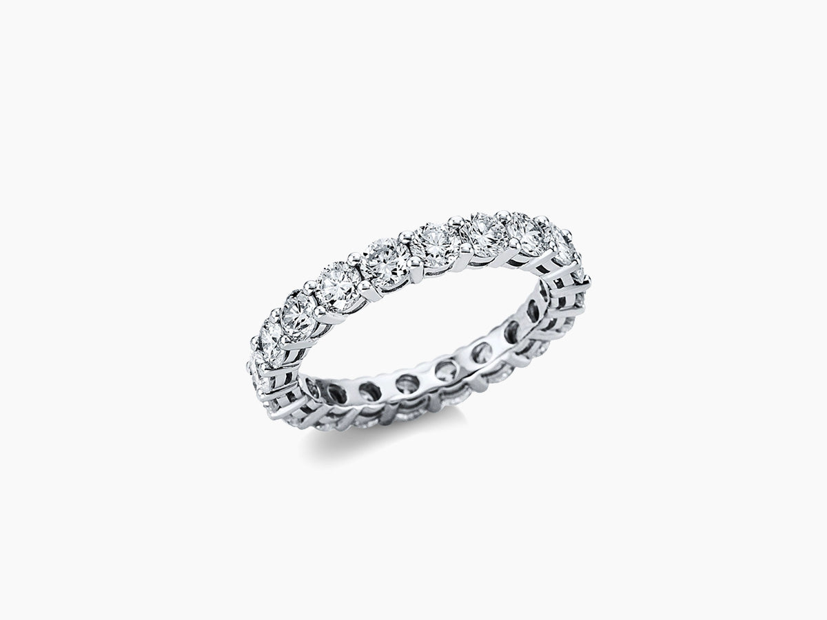 ROME - Round Cut Diamond Eternity Wedding Ring