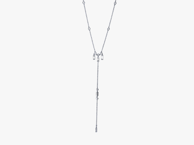 SIREN'S LURE Diamond Lariat Necklace