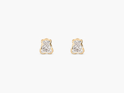 Teddy diamond stud earrings