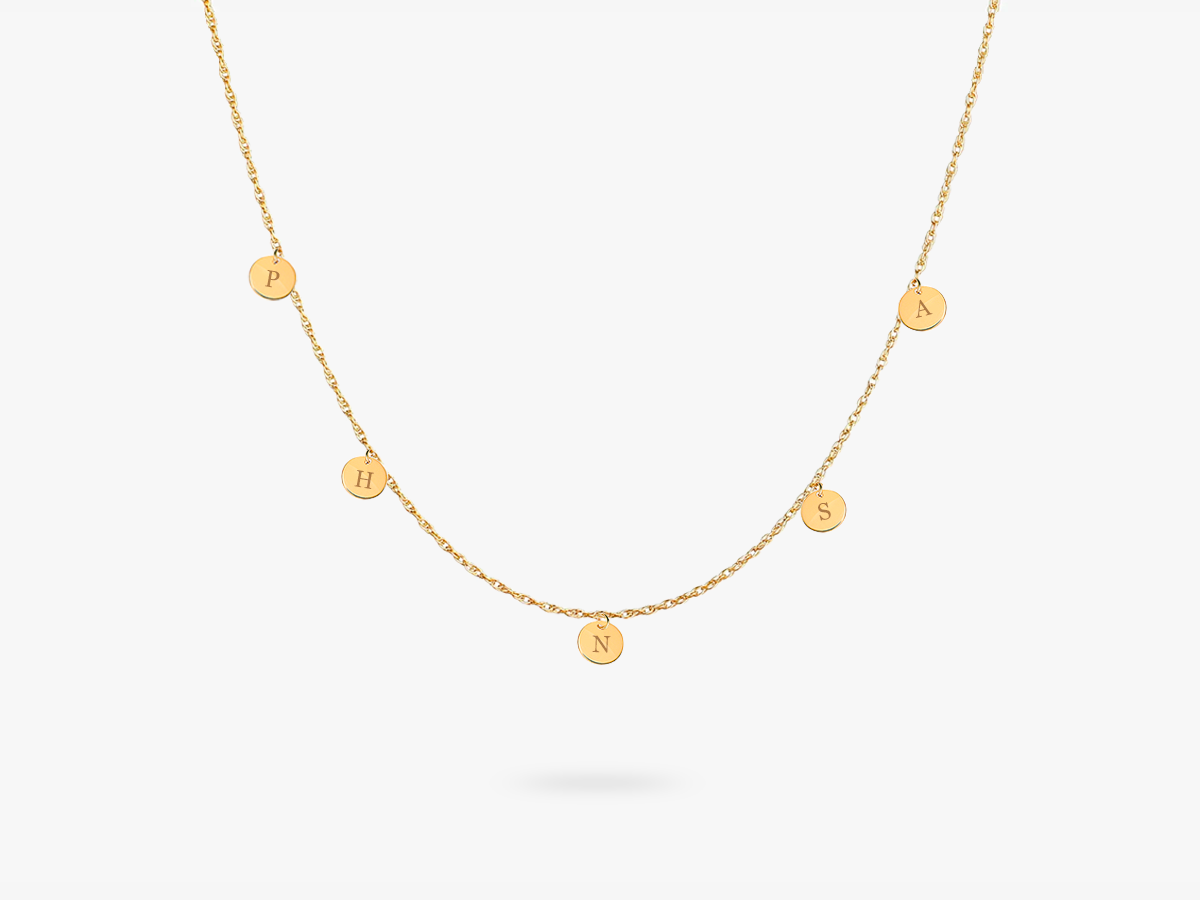 5 Disc necklace
