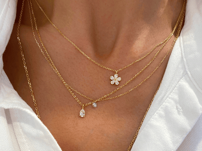 Forget-me-not necklace