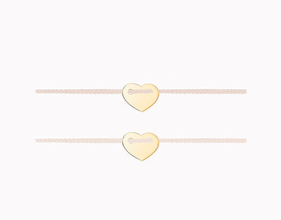 Heart bracelet set