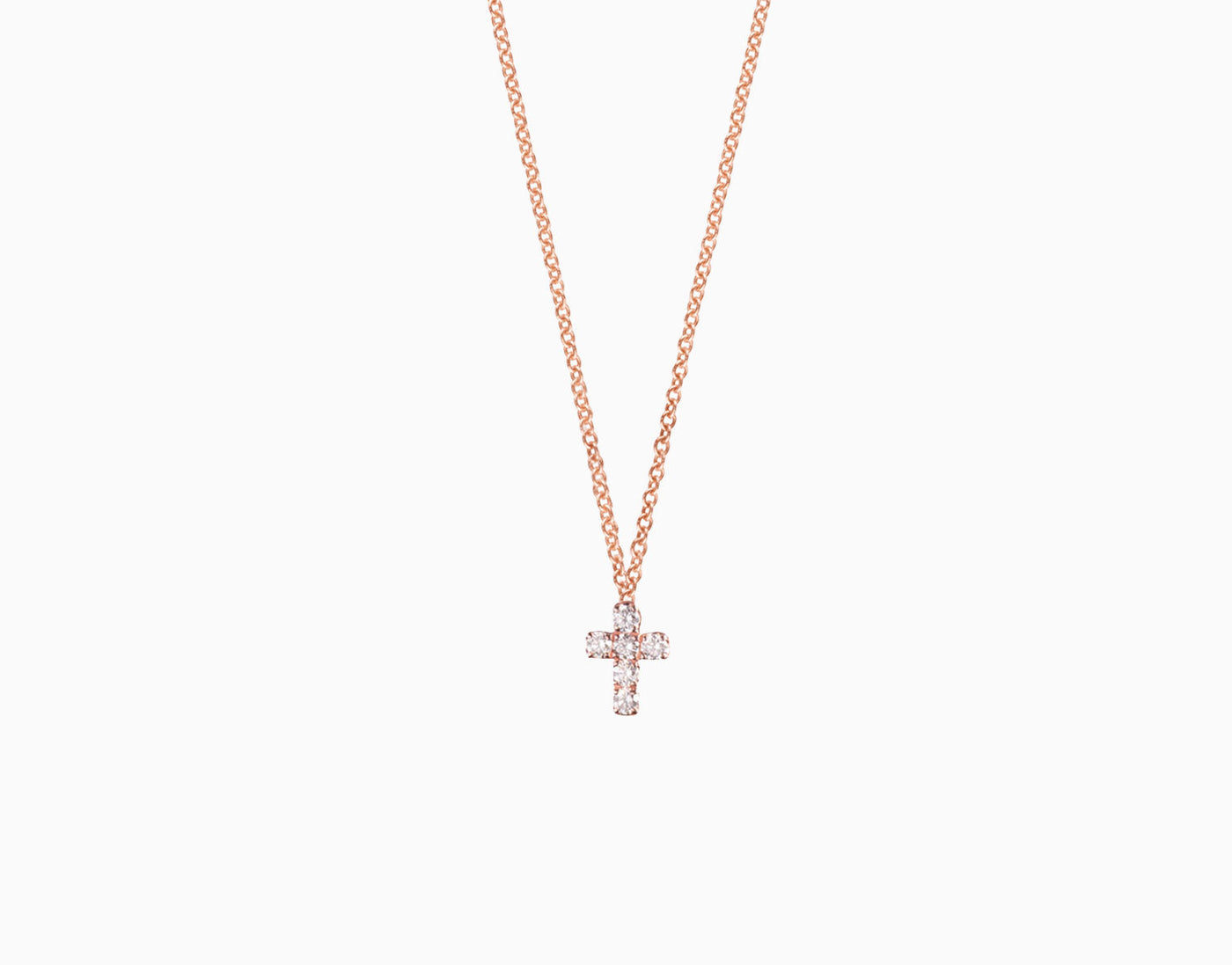 Baptismal cross necklace