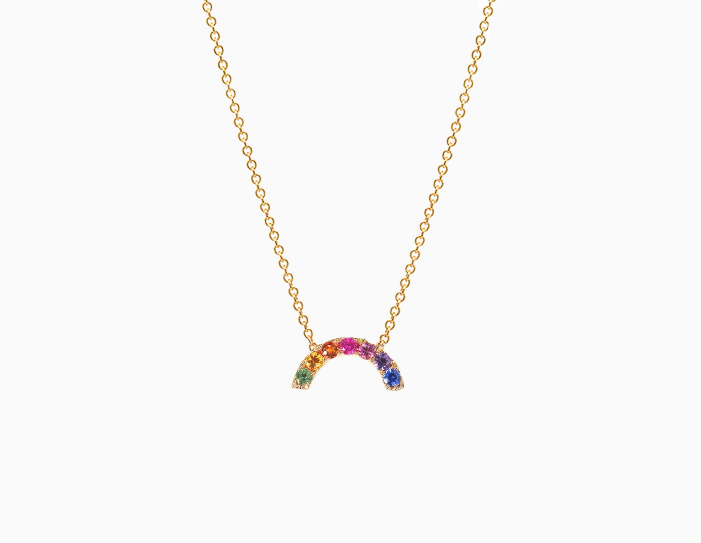 Mini Rainbow Arc Necklace