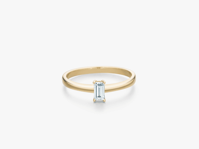 TINY BAGUETTE Engagement Ring